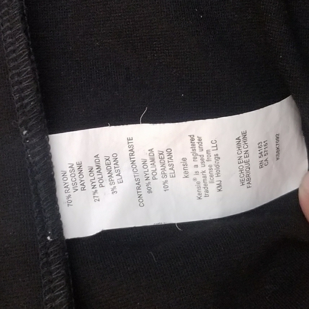 KENSIE Lace Inset Ponte Sheath Dress - Picture 7 of 7